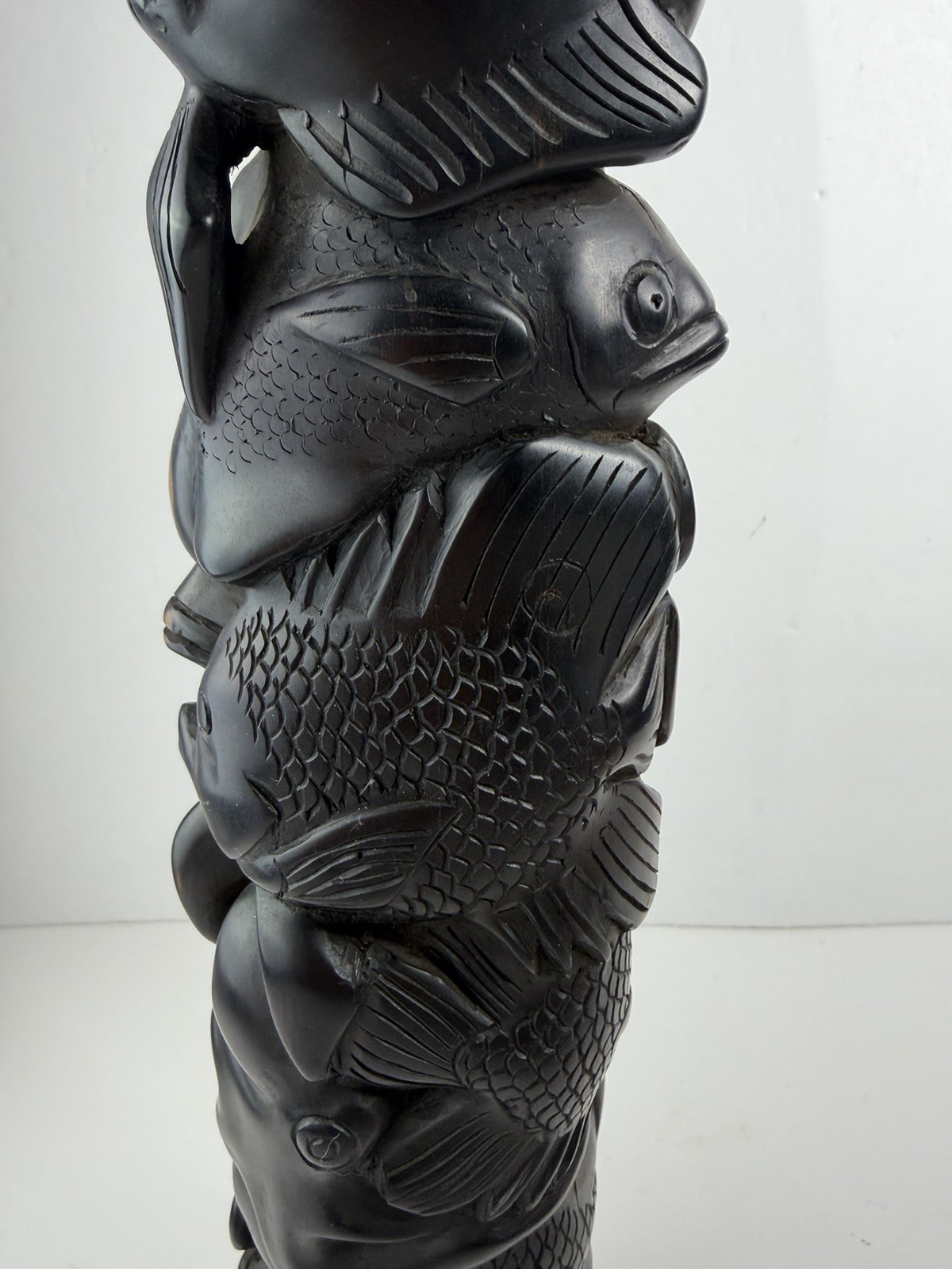Vintage Hand Carved Solomon Islands Sea Spirit Tower Sculpture Gatokae Island