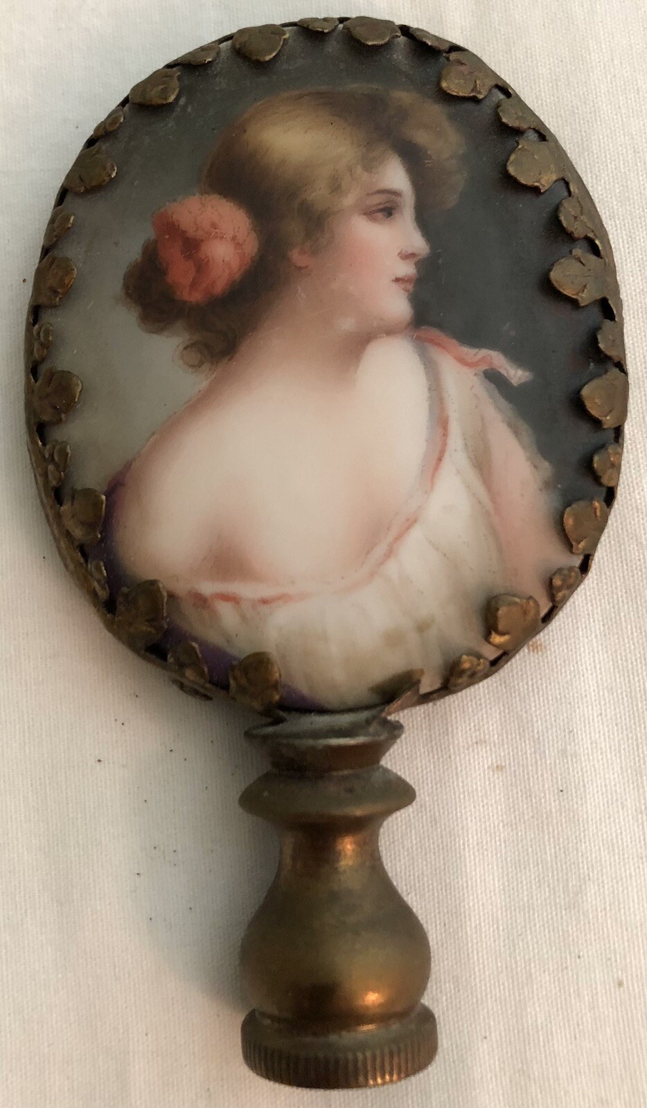 Porcelains Two Separate In Lamp Finial/Napoleon & Josephine Vintage