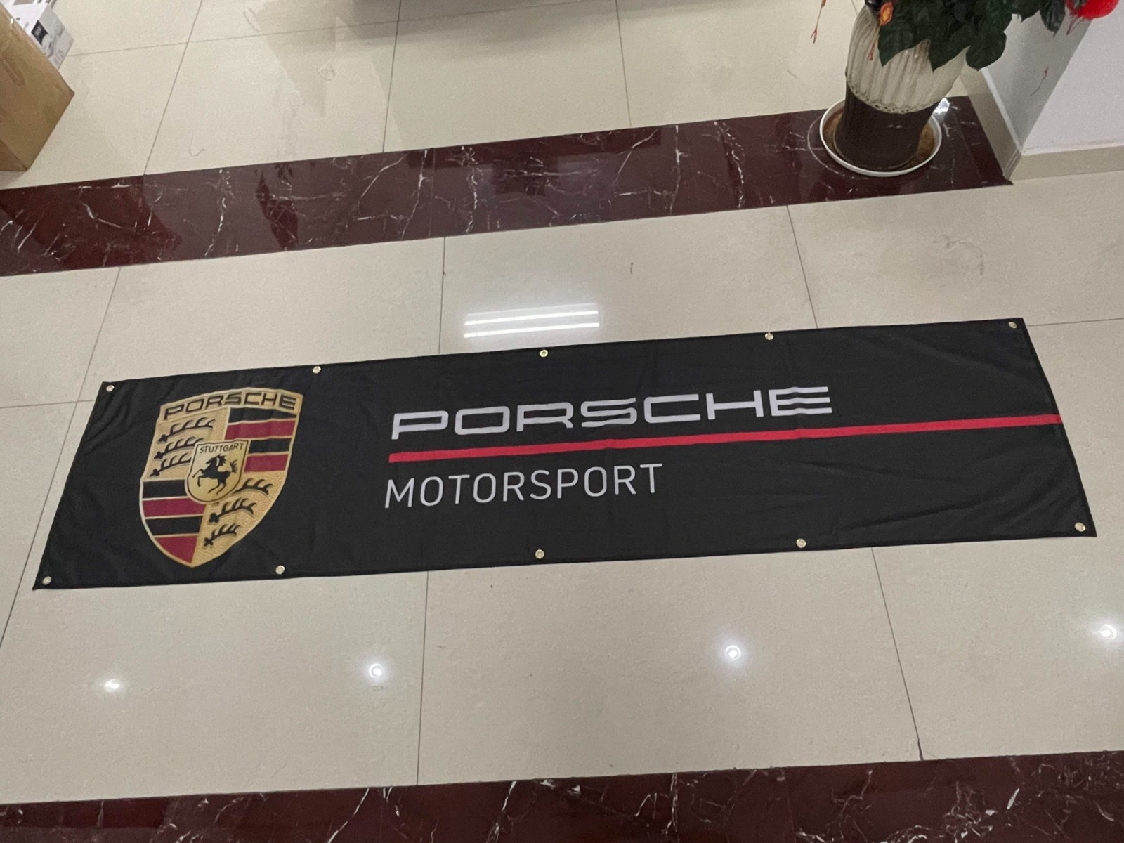 911 Motorsports Cup Ford Automotive Racing Car Flag Banner 2x8FT Garage