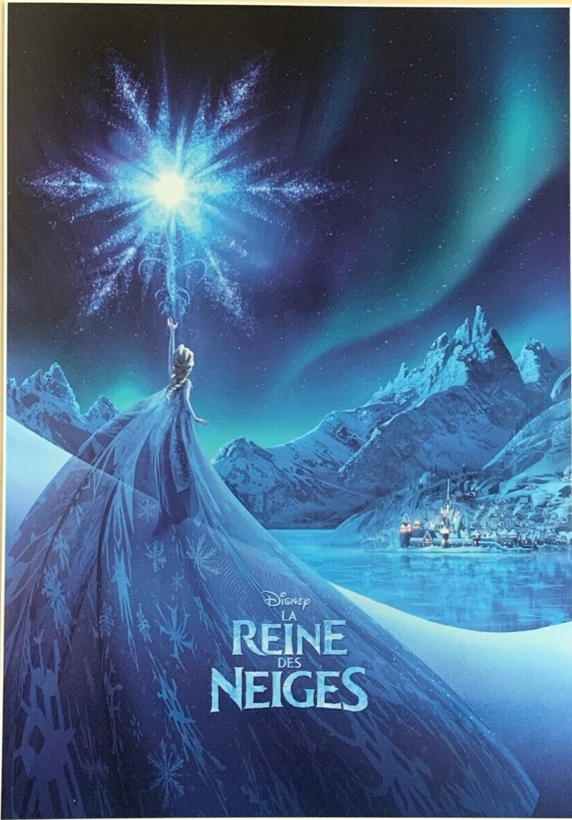 La Reine Des Neiges French Frozen Movie Poster 2013 Disney #0058