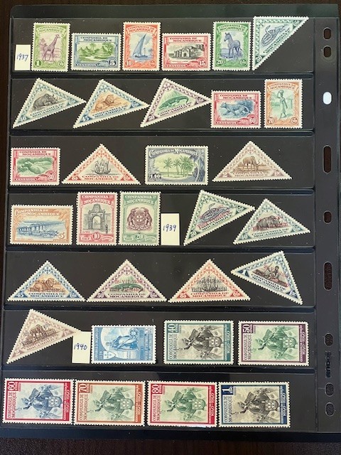 Mozambique Company 1892-1940 Nice Collection Mint Hinged in Stock Sheet 7A080S