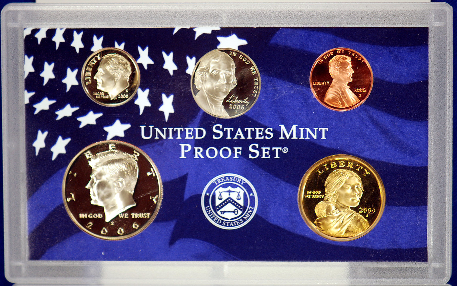 2006-s U.S. Proof Set. Complete and Original in BLUE mint paper box