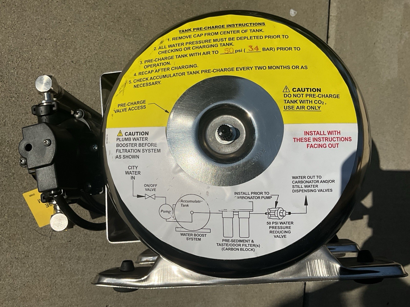 ( NEW) 2022 Shurflo 804-023 Water Boost System Fountain Drink Water booster B