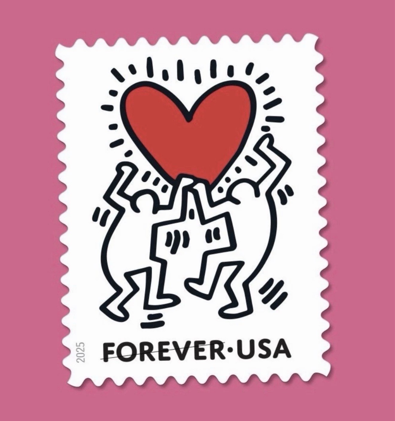 2025 USPS SHEET OF 20 FIRST CLASS LETTER STAMPS LOVE 78¢