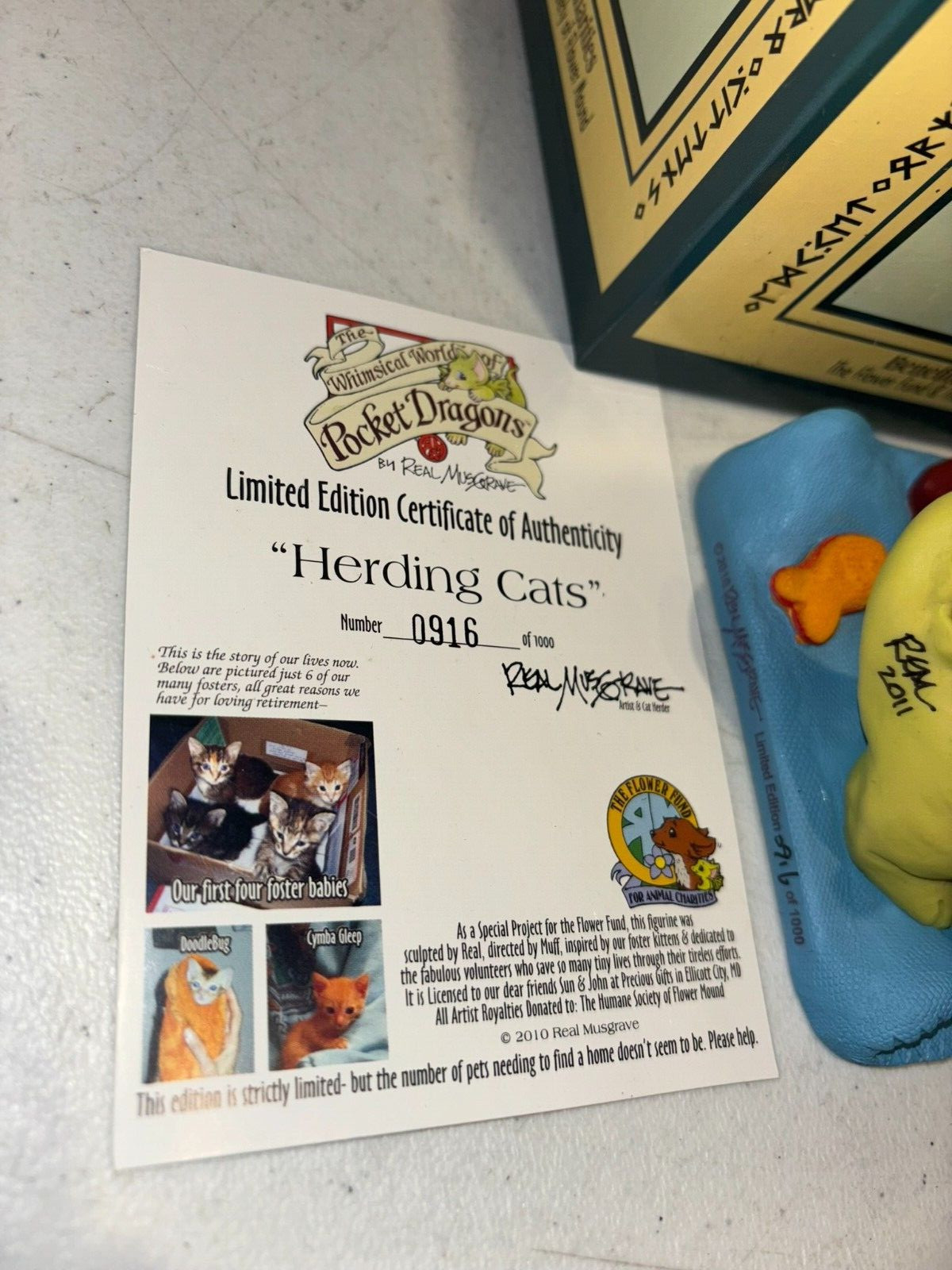 Pocket Dragons Herding Cats Real Musgrave LE1000 Brand New w Box COA Signed RARE
