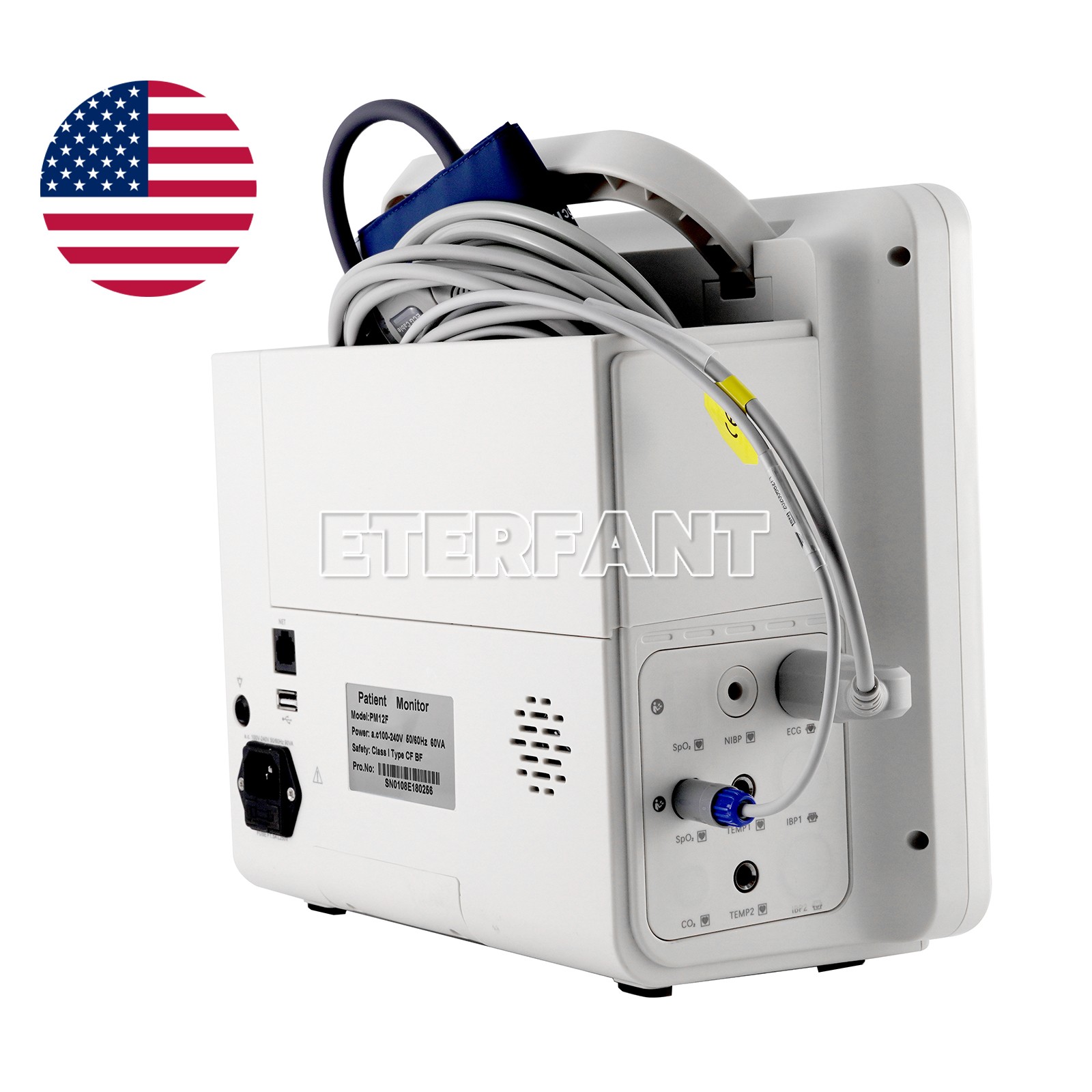 12" Patient Monitor ICU CCU Vital Sign For Hospital/Medical Trolley Cart