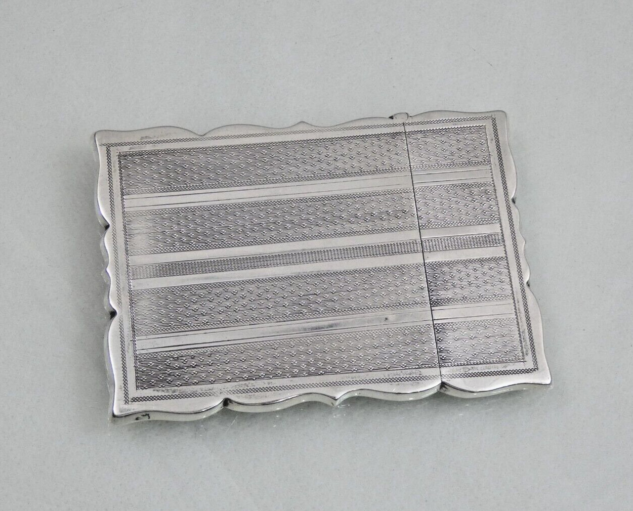 VERY FINE ANTIQUE GORHAM COIN SILVER CARD CASE American 1870's