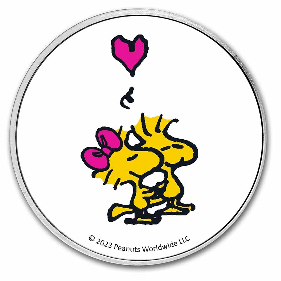 Peanuts® Woodstock Lovebirds 1 oz Color Silver