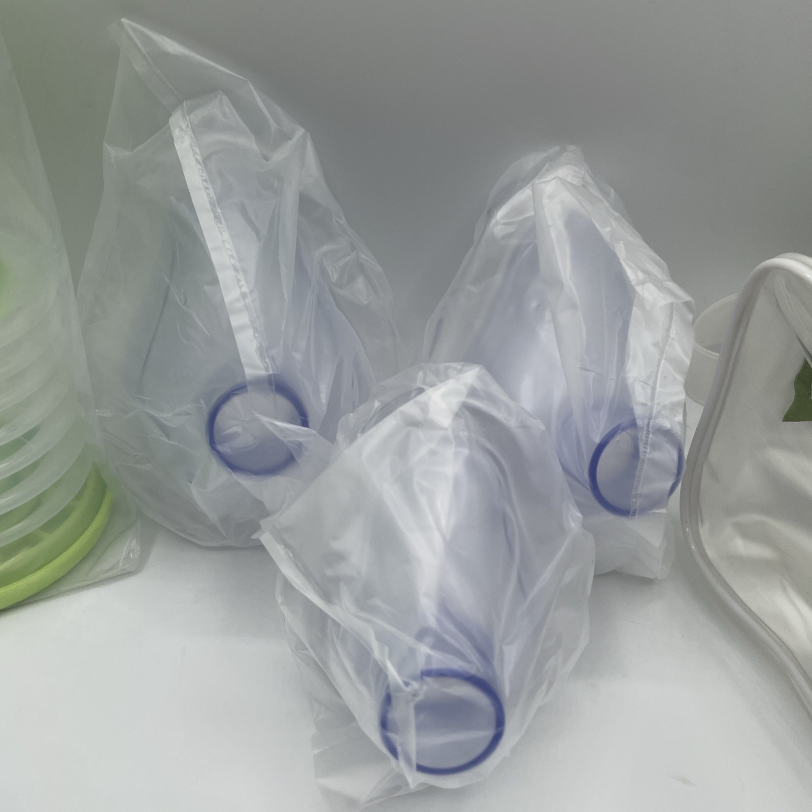 2 Pack NEW Portable First Aid Kit With 3 Different Size Masks - Suction Device