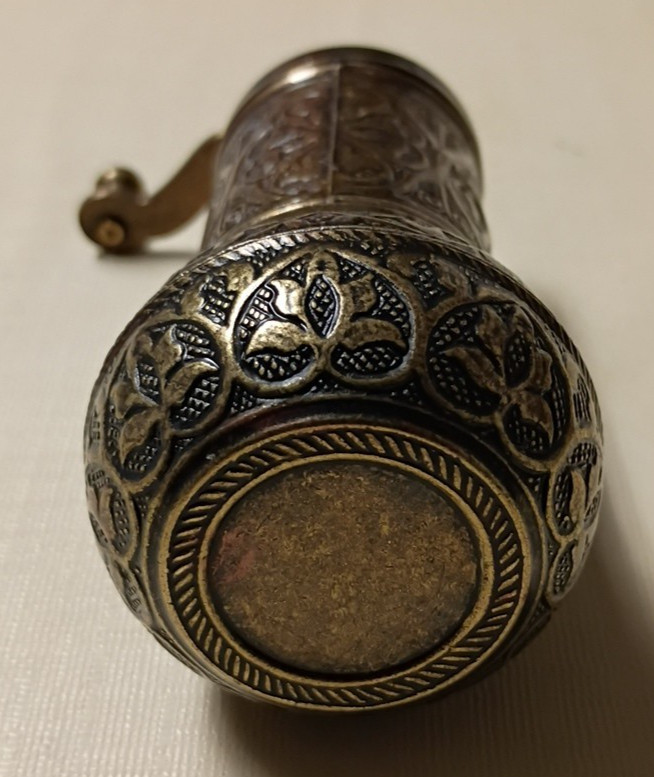 4.3'' Turkish Style Pepper Mill Grinder Salt Spice Seed Old Brass Color