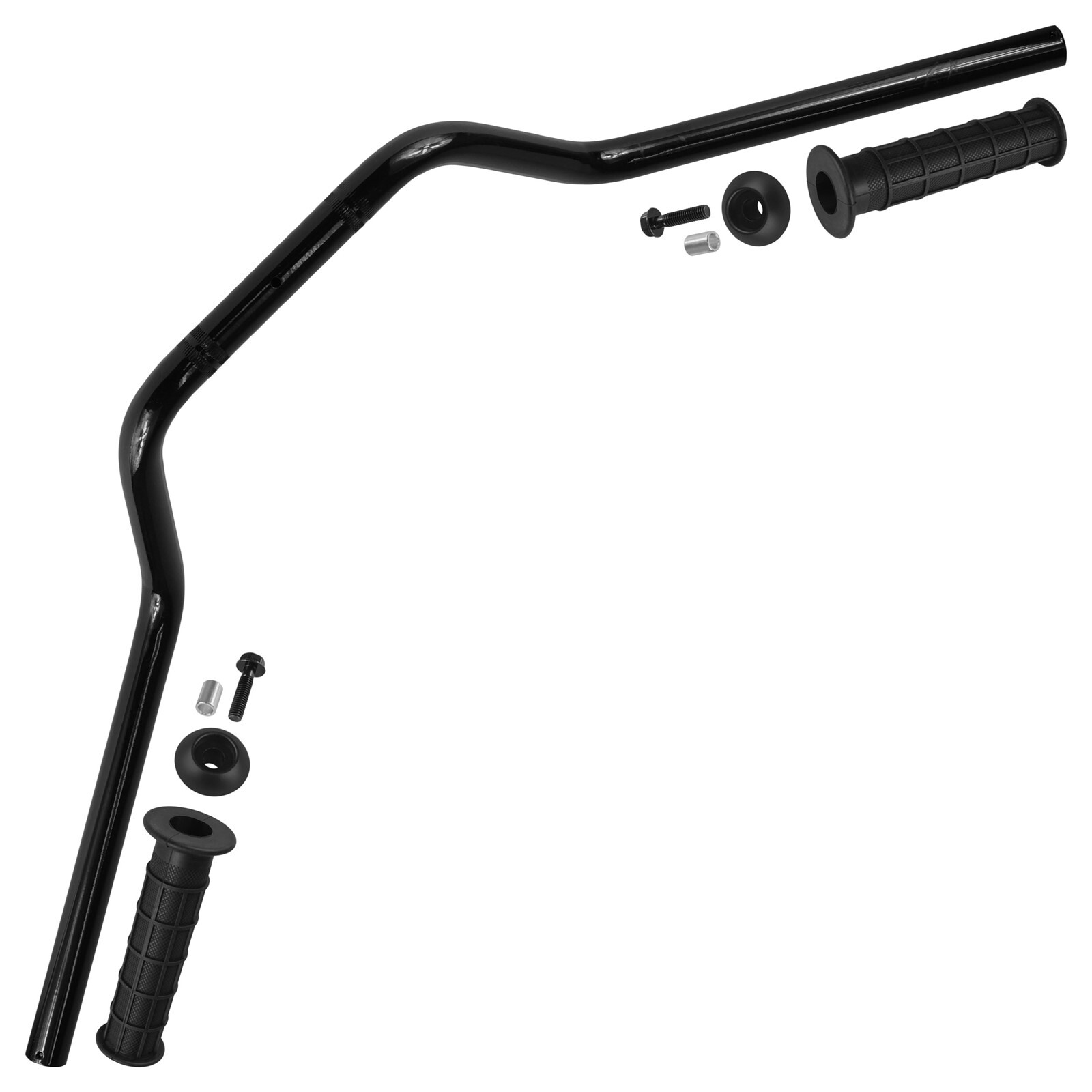 Handlebar & Grip w/ Bar End For Honda Fourtrax 300 TRX300 2X4 1988-2000