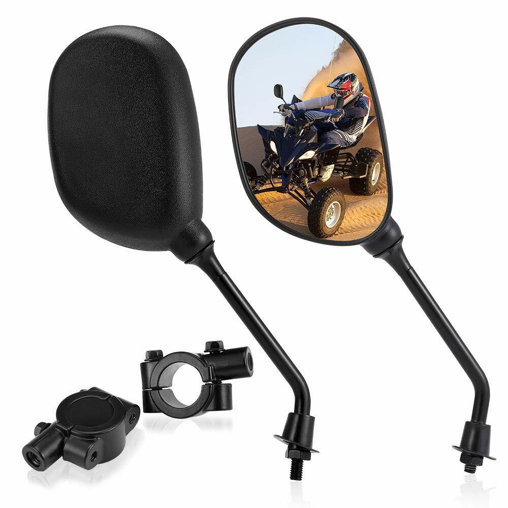 ATV Rear View Side Mirror w/7/8" Handlebar for Polaris Sportsman Honda Foreman