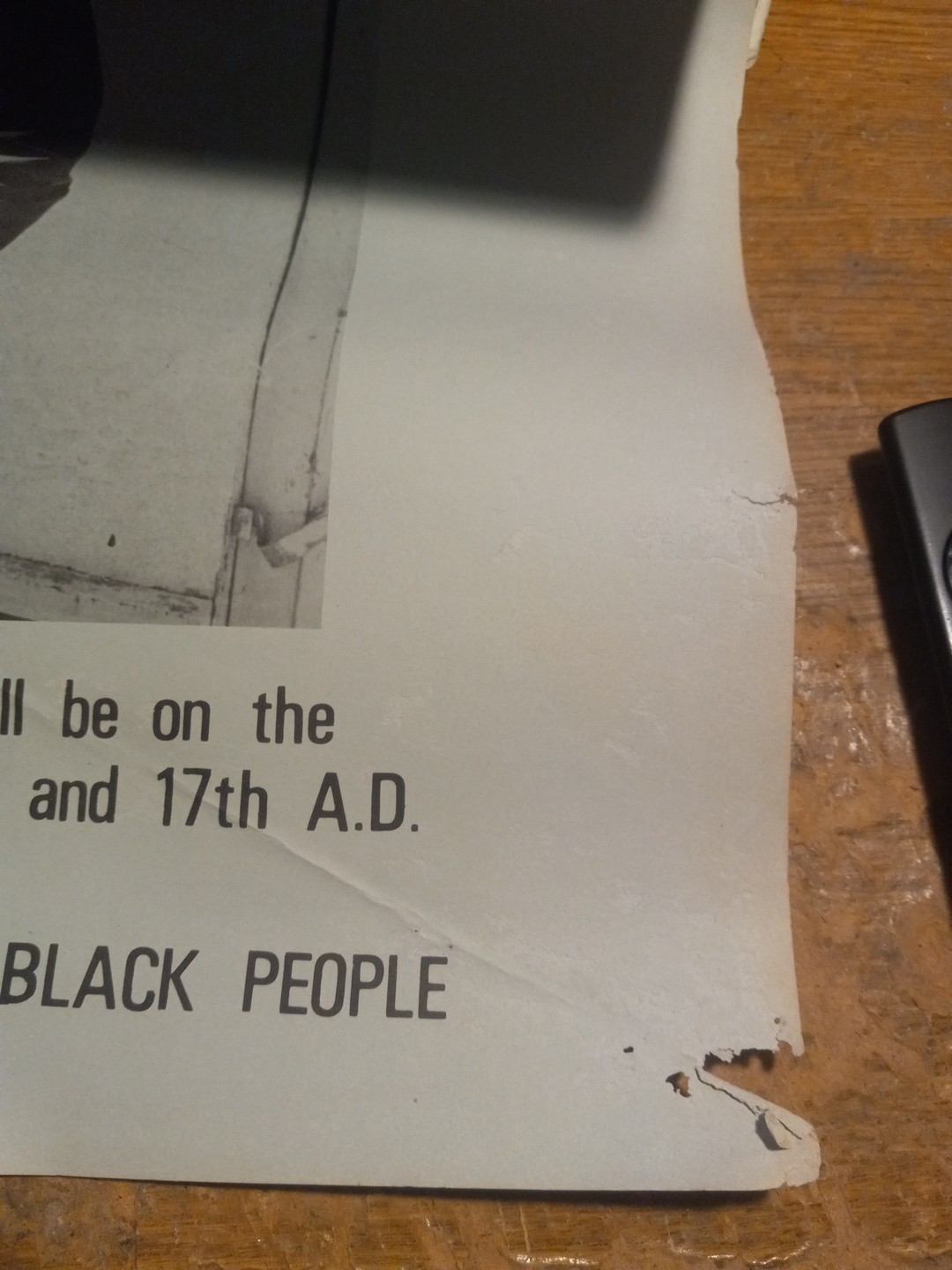 Original Very Rare 1968 Black Panther Party poster Vote Nov. 5th Newton Seales