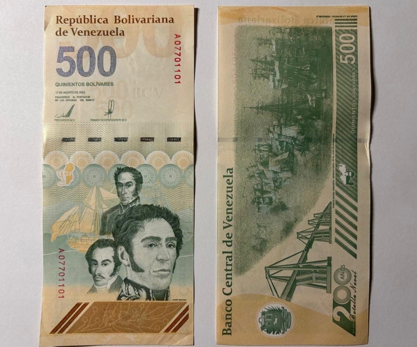 VENEZUELA New New 500 DIGITALES 2024 Qty 1 Ea New 500 Million Bolivar Series