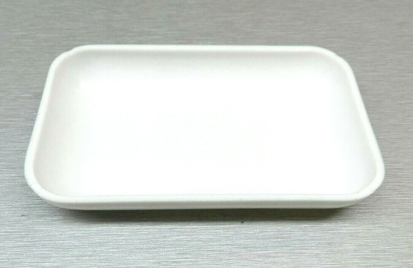 Sorting Tray White Plastic for Beads Gemstones Open Tray Rectangle 4" x 2-1/2"