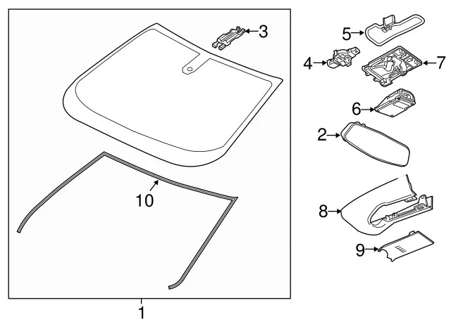 New OEM GM 2018-2022 GMC Acadia Front View Windsheild Lane Assist Camera