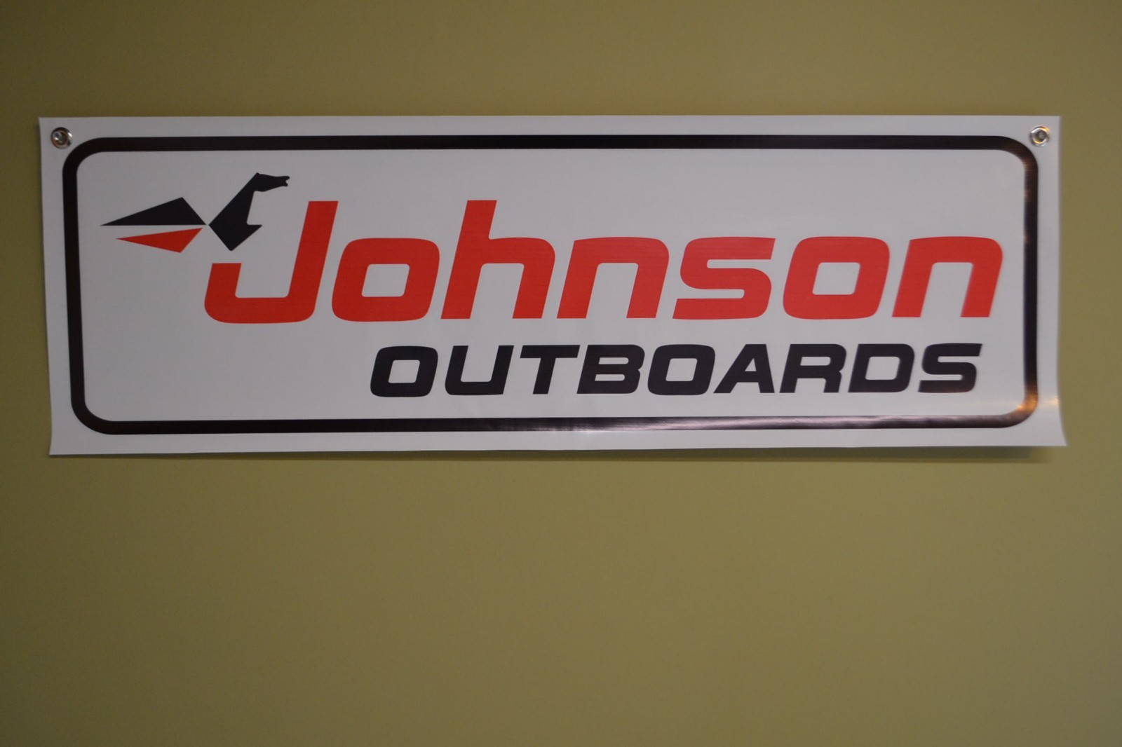 Johnson Sea Horse Outboard Banner Marina Boat Shop Mechanic Parts Motor Sign 10D