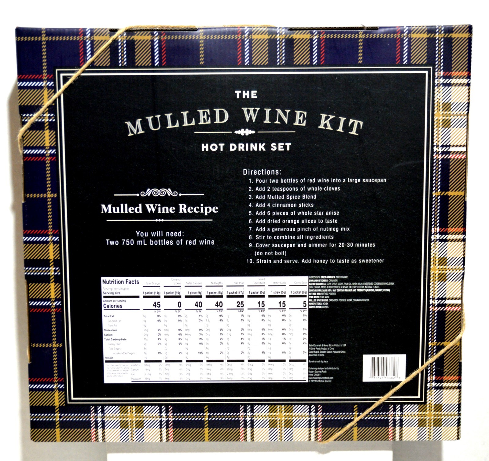 Modern Gourmet Foods Mulled Wine Set – 2022 – New/Sealed