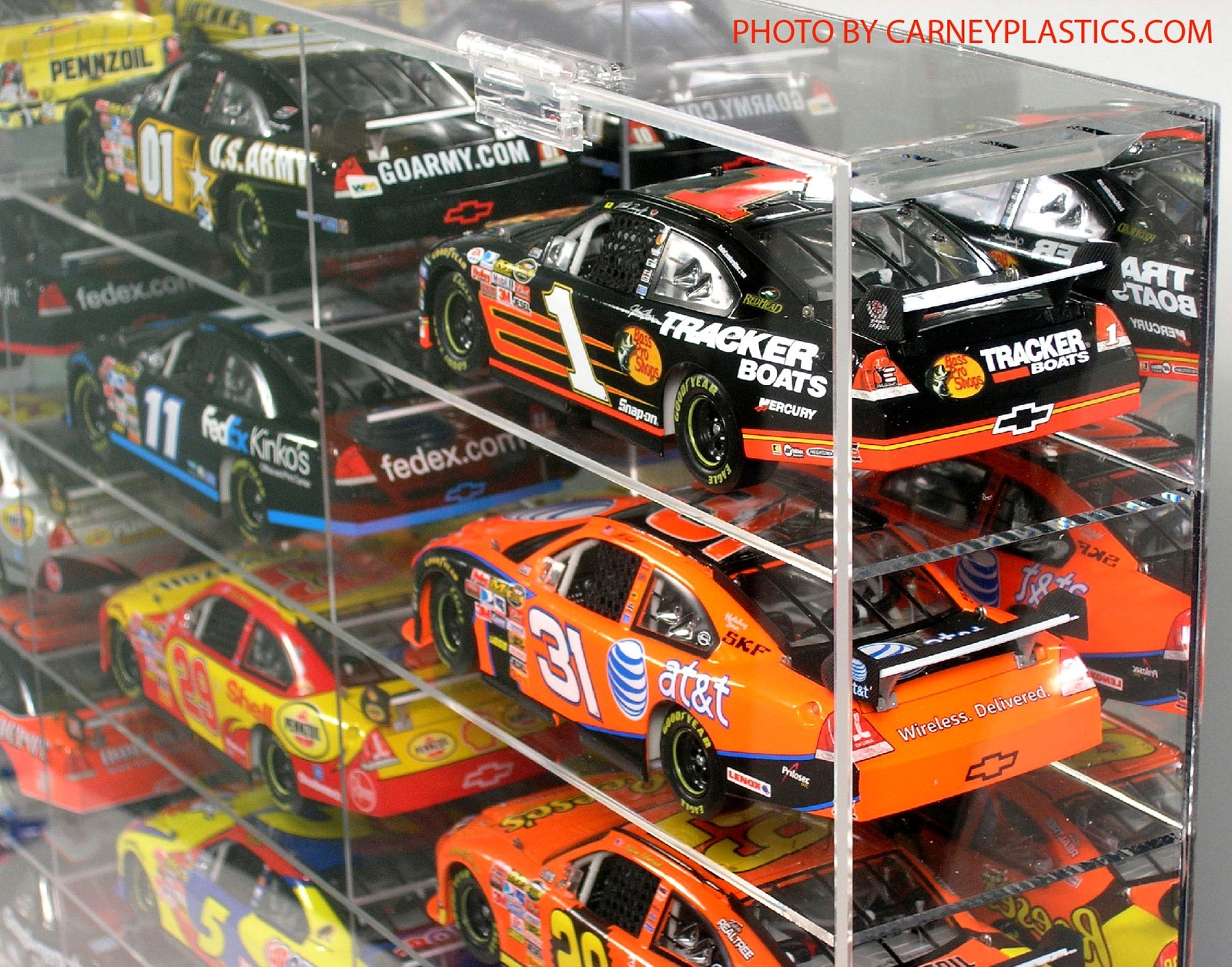 NASCAR Diecast Display Case, 24 Compartment 1/24 scale