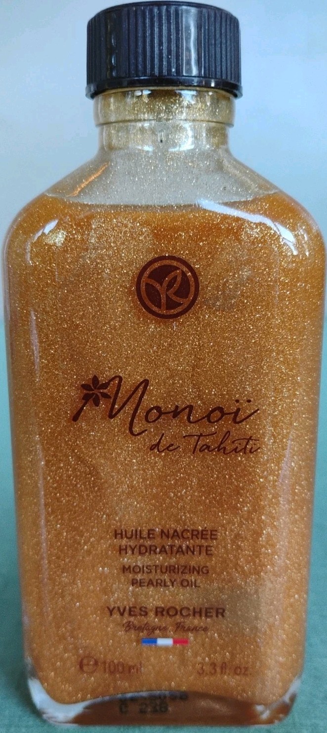 Yves Rocher Monoï de Tahiti Moisturizing Pearly Oil 100ml 3.3oz Exp 06/2028
