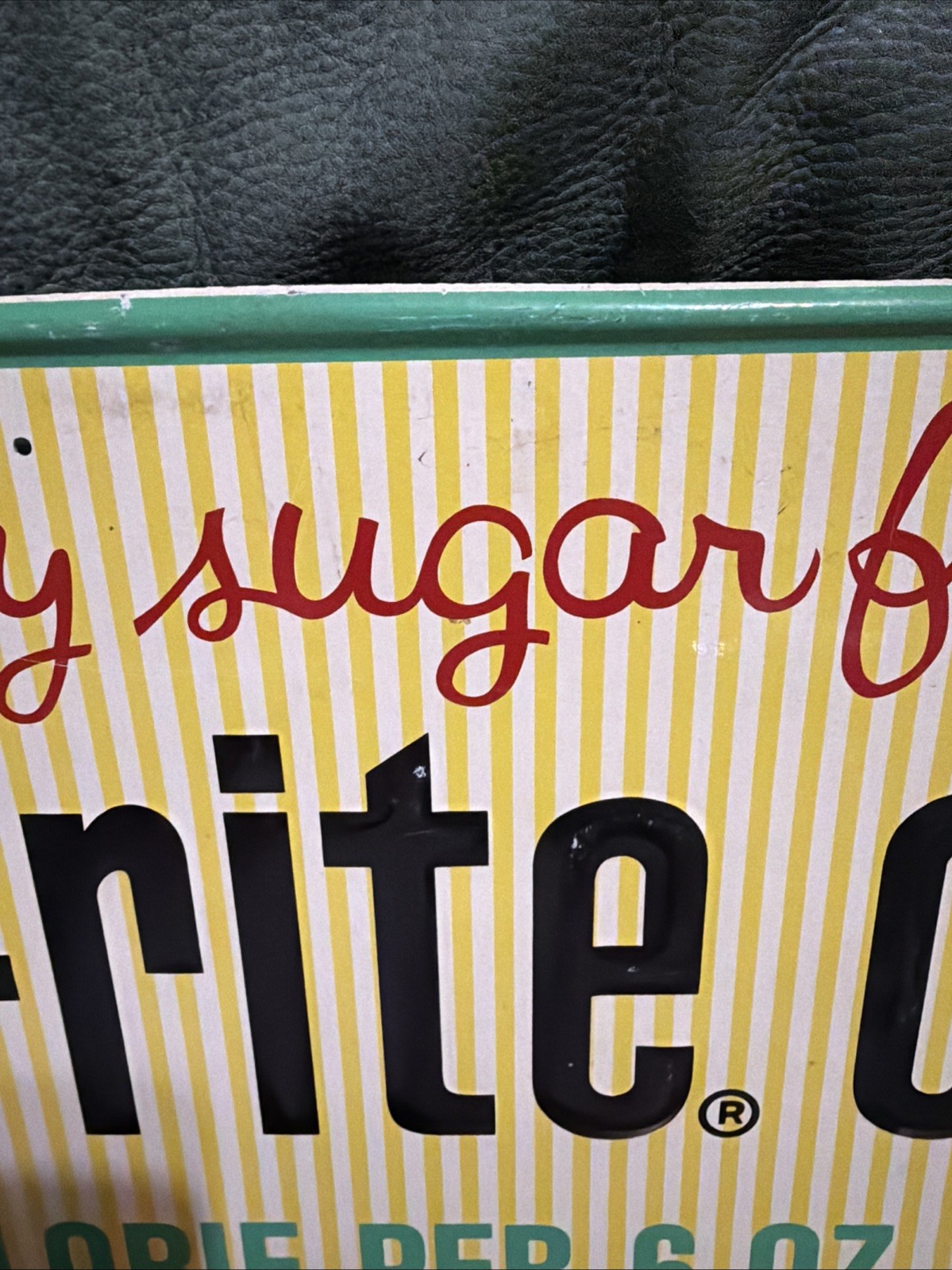 Original 32” Diet Rite Cola Advertising Sign