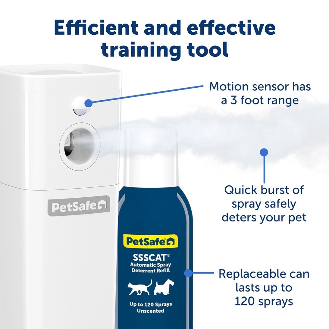 PetSafe SSSCAT Motion Activated Spray Deterrent for Cats & Dogs- 2025 New Design