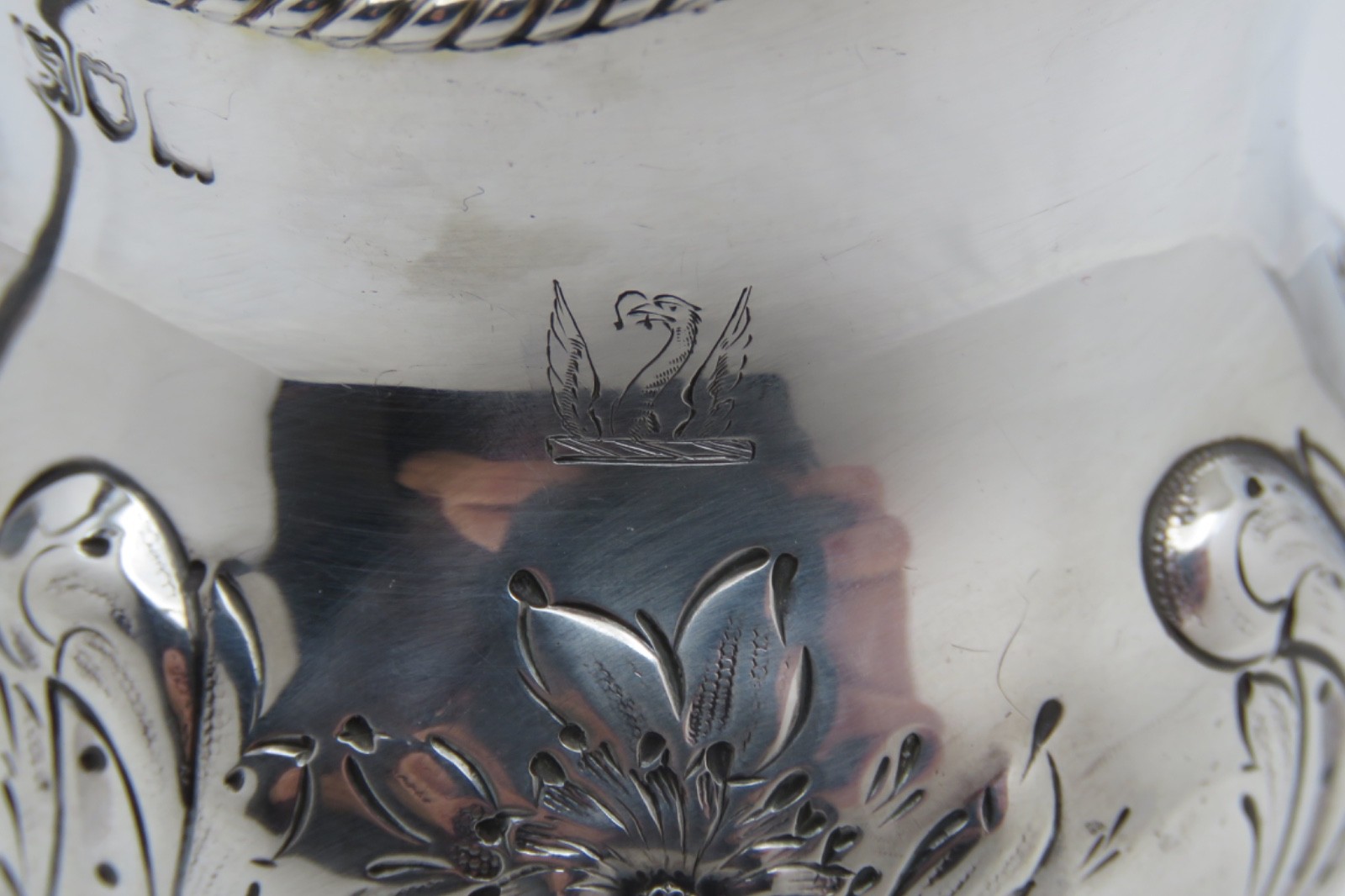 Daniel & John Wellby London Antique Sterling Silver Art Nouveau Creamer 1903