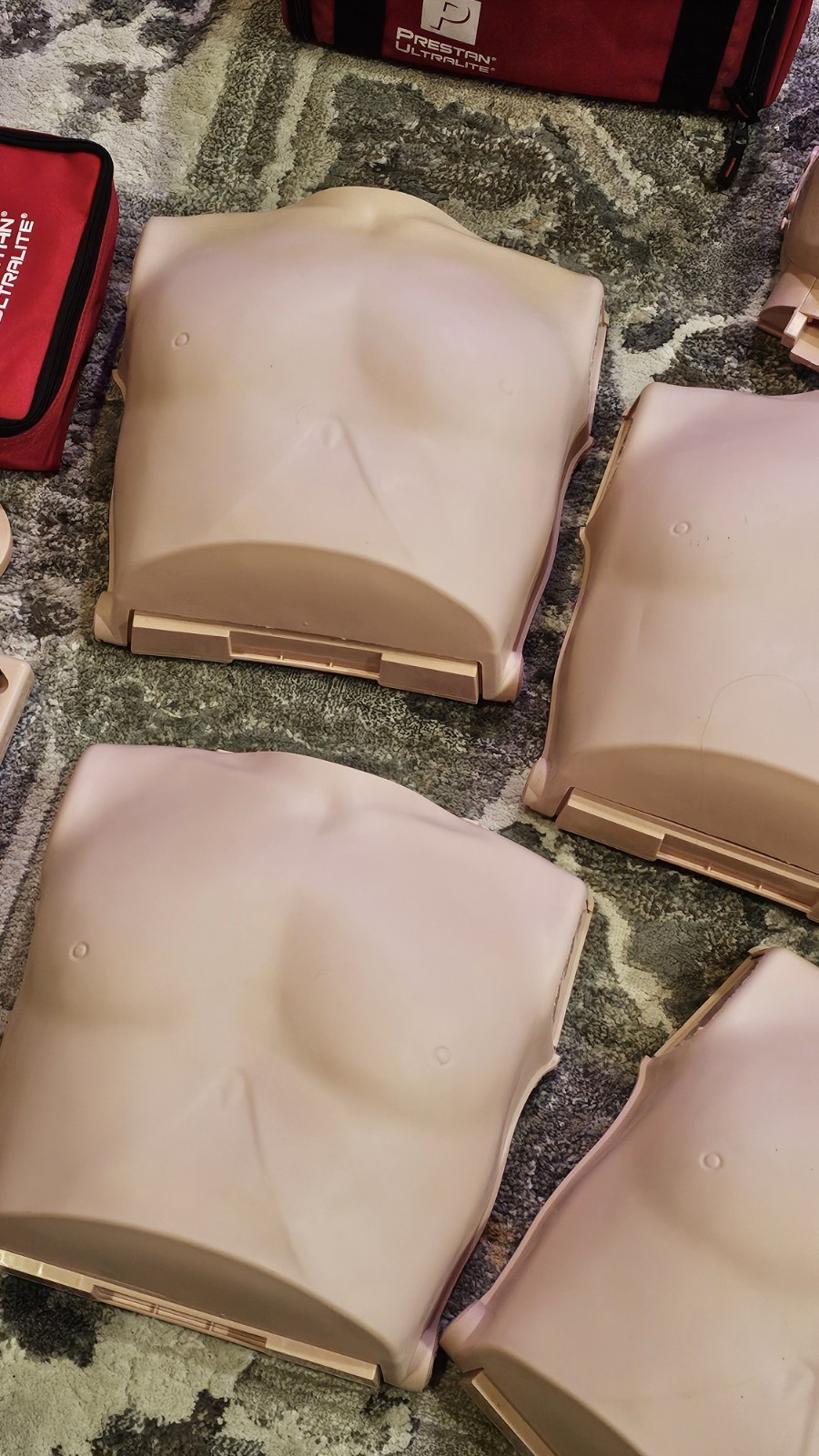 4-Pack AMERICAN RED CROSS ADULT CPR Manikins w Feedback, PRESTAN mannequins