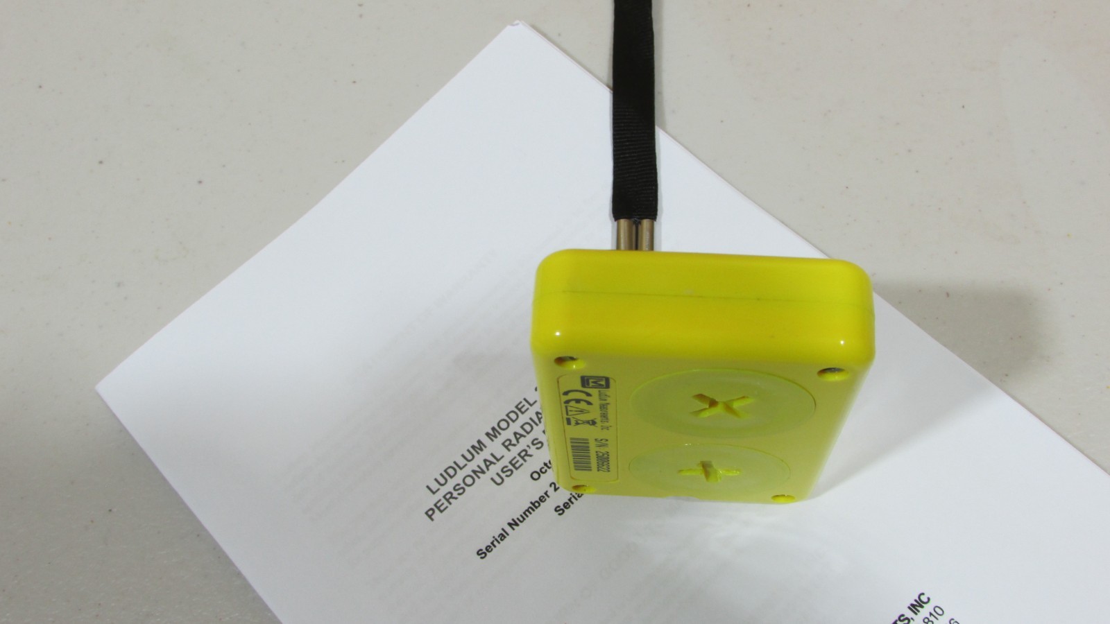 Ludlum Model 25 Personal Radiation Monitor Geiger Counter Detector Dosimeter