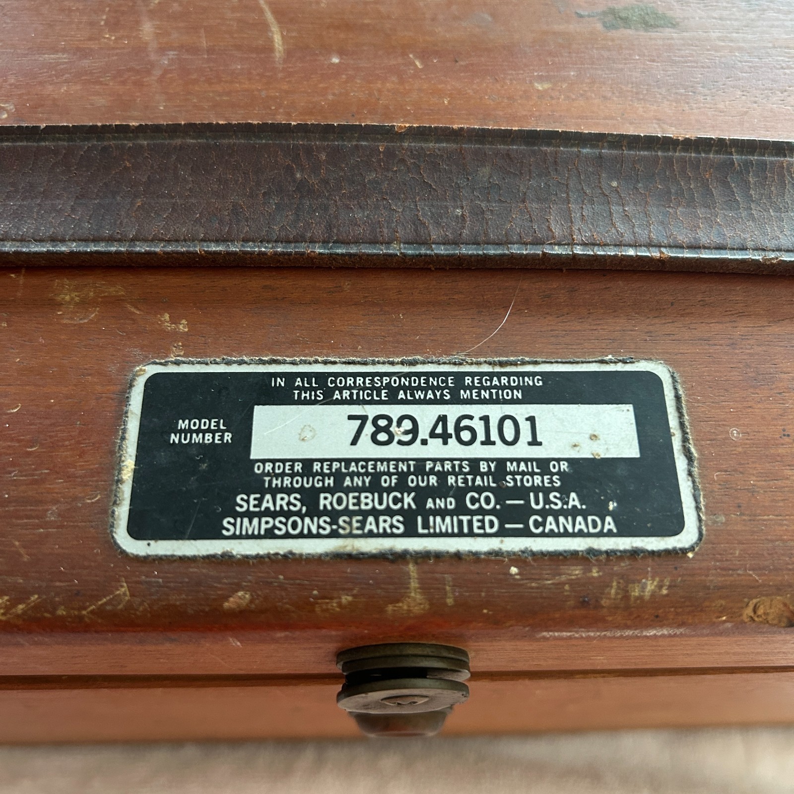 Vintage 1960's USA Craftsman Surveying Transit with Sear Roebuck Wooden Case