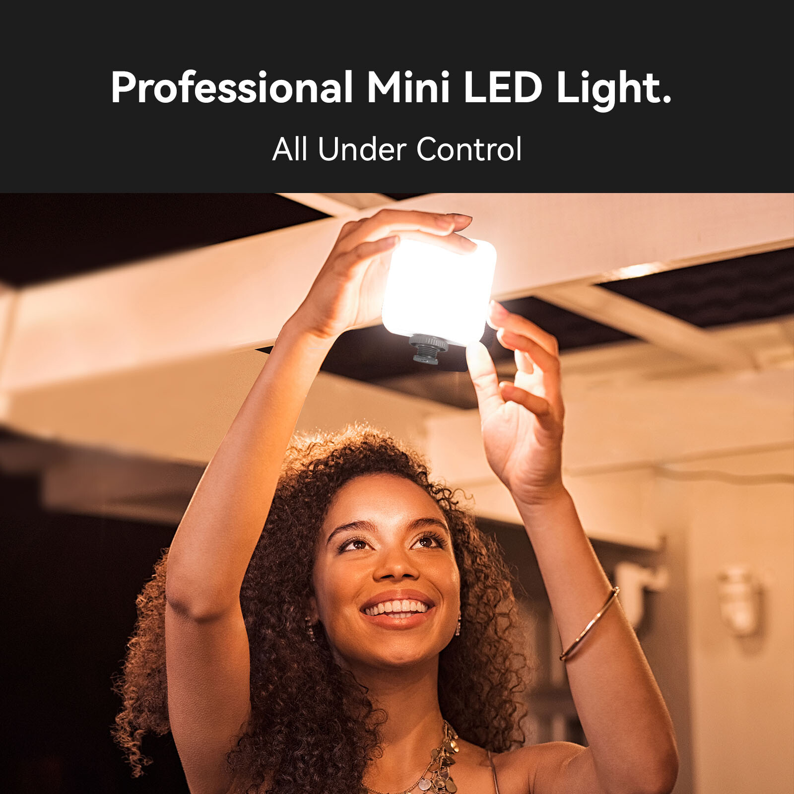 SmallRig P96 Mini Video Light, LED Camera Light With 2200mAh Battery -Outlet