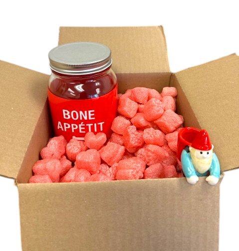 FunPak Red Hearts Biodegradable Packing Peanuts 1.5 cu ft Bag