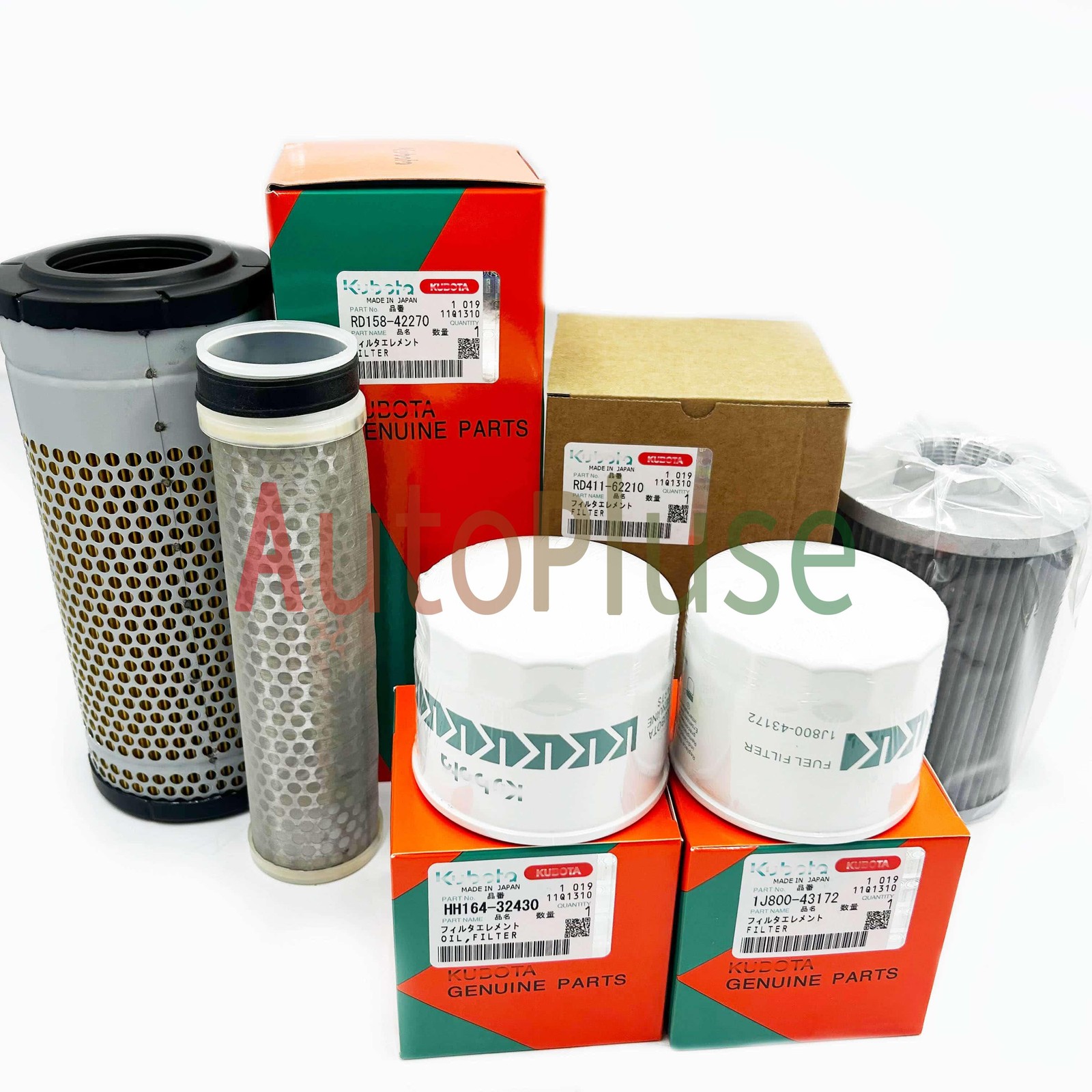 GENUINE OEM For Kubota KX040-4 Mini Excavator Maintenance Filter Kit RD411-62210