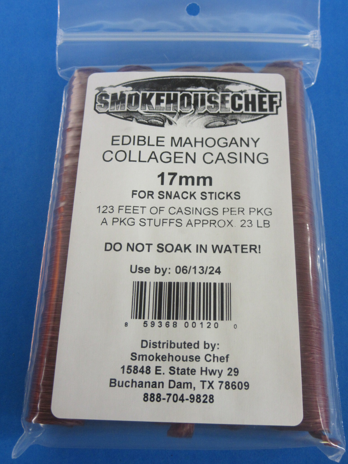 *3 SIZES* VARIETY Snack Stick Casings 17mm 19mm 21mm for 70 lbs of meat USA