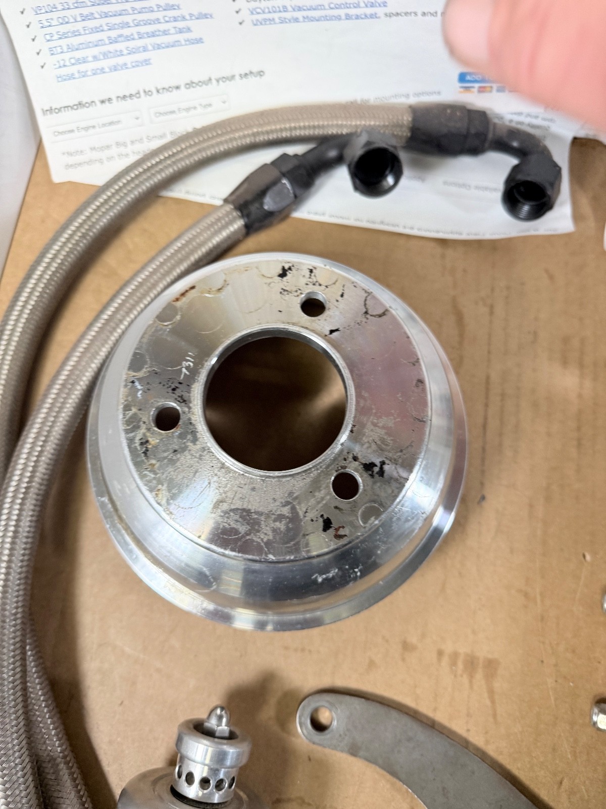 BBC CHEVY GZ MOTORSPORT VA104 RACING VACUUM PUMP STREET/STRIP