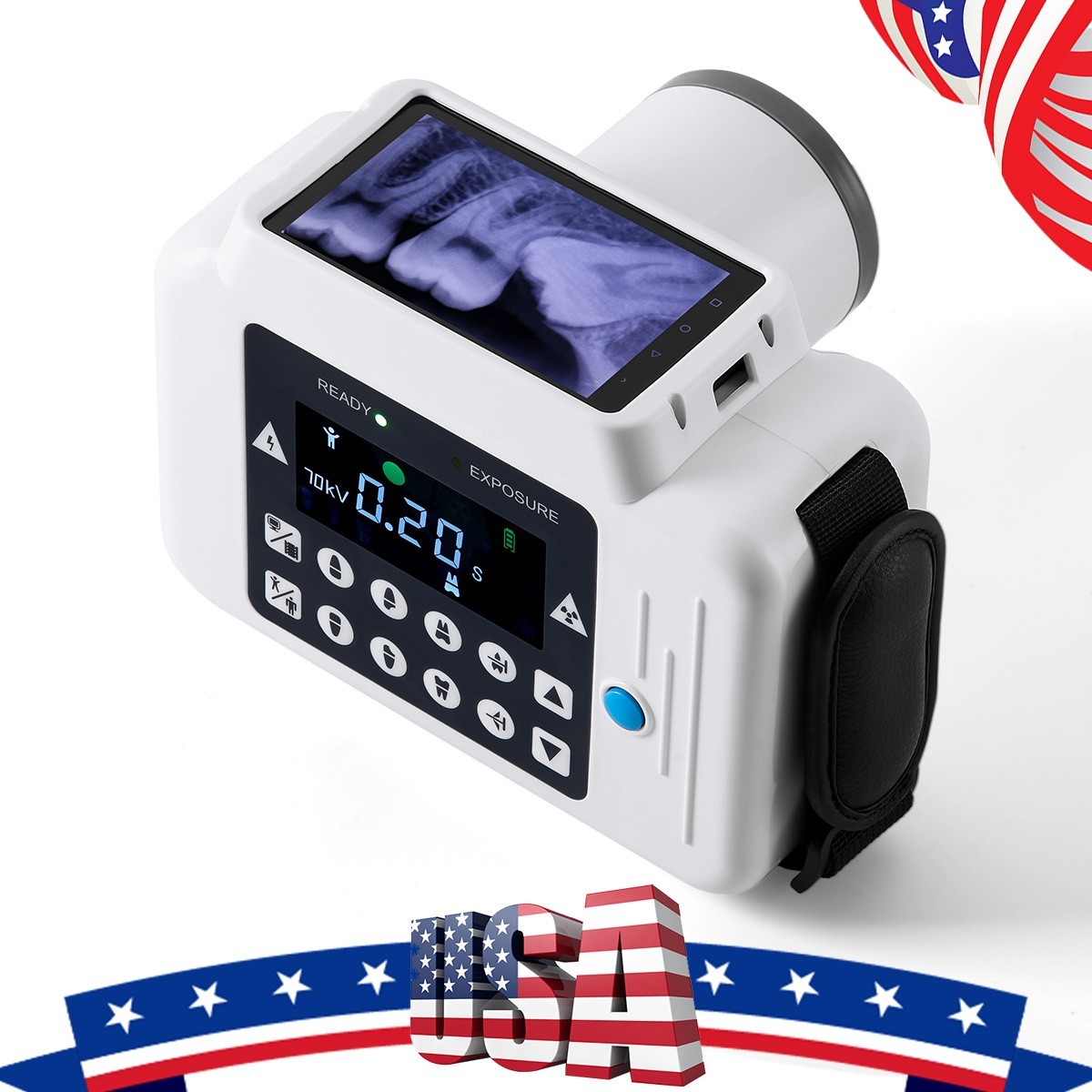 Digital Ray 2 in 1 Dental Portable X Ray Machine no Shield with screen+Sensor 2