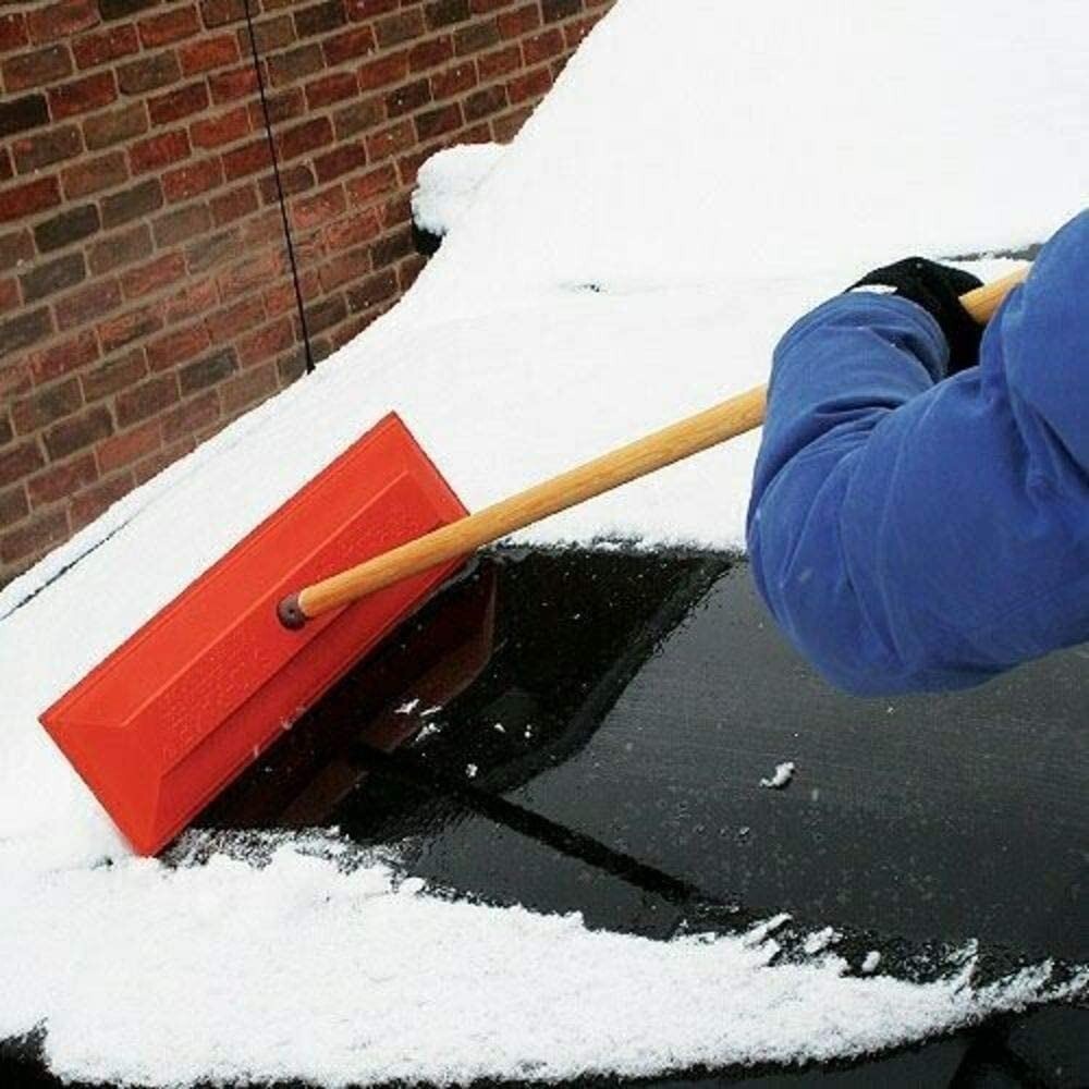 Commercial SHUTTSCO Heavy Duty Snow RAKE Brush Broom Vinyl Coated Scratch Free
