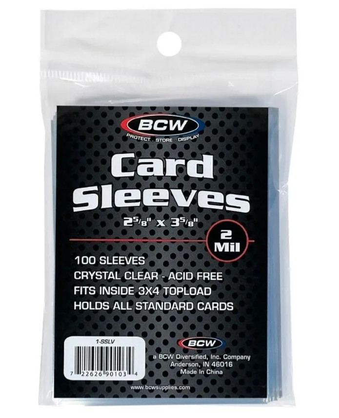 100 BCW Soft Penny Sleeves Easy Glide Big Quantity Discounts!!