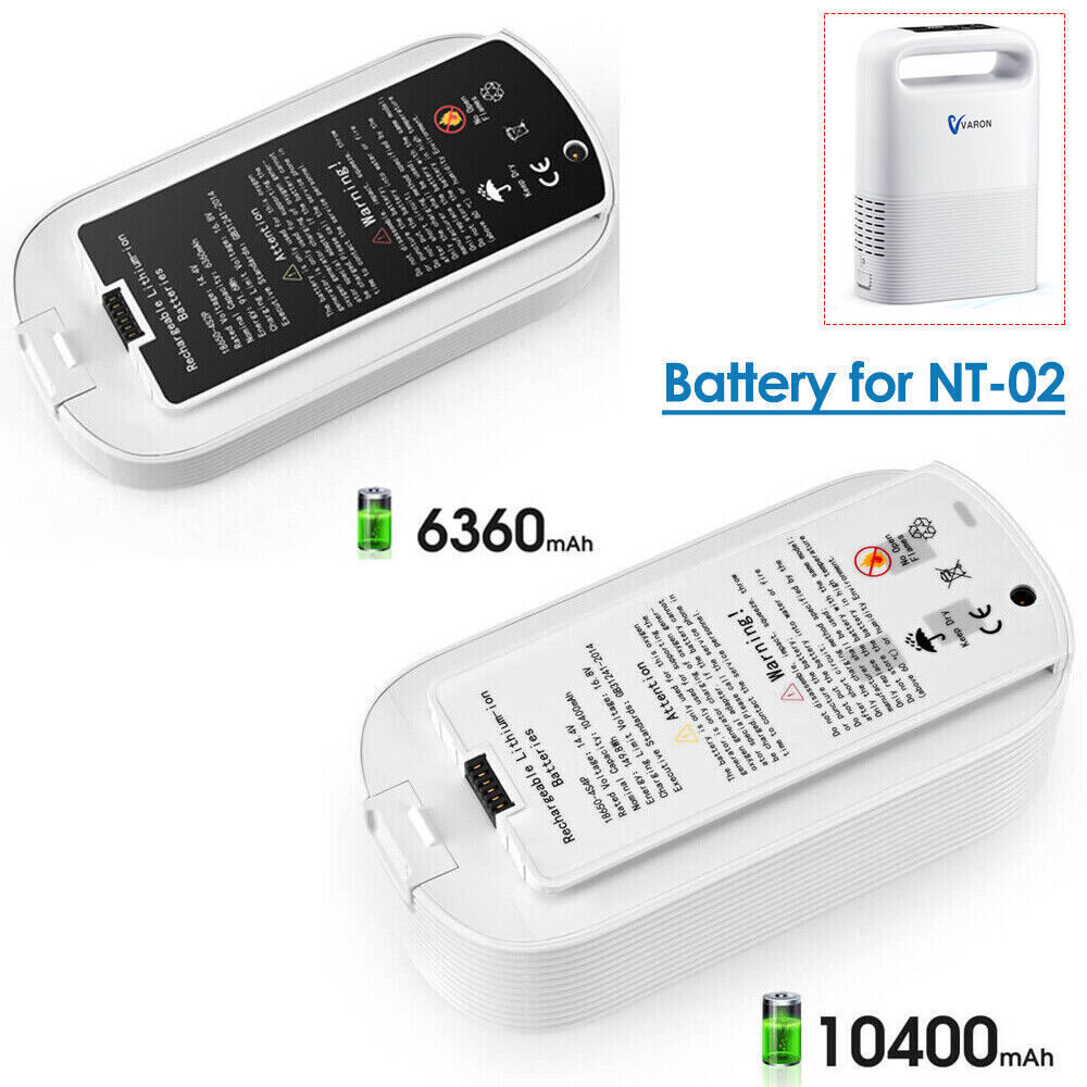 Rechargeable 8 Cell / 16 Cell Battery For Oxygen Machine NT-02 / NT-2 Varon
