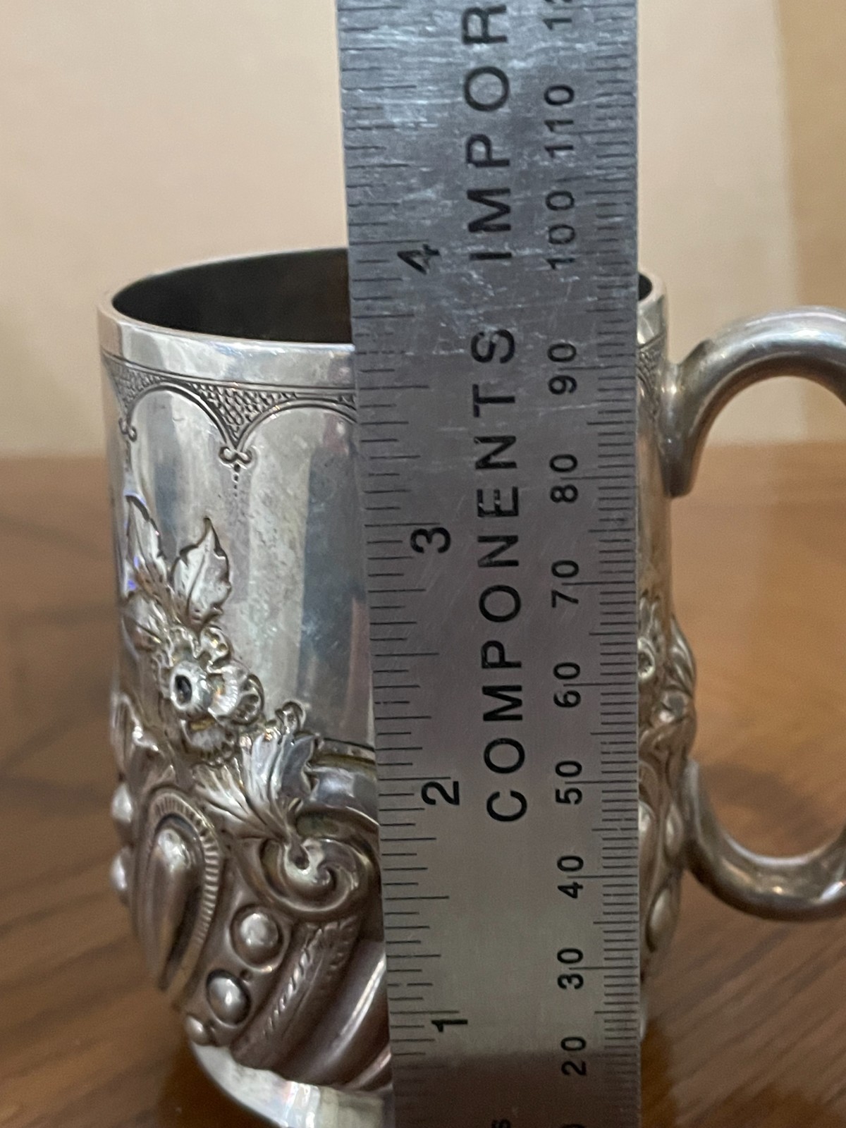 1892 George Maudsley Jackson Sterling Silver Cup 154 Grams