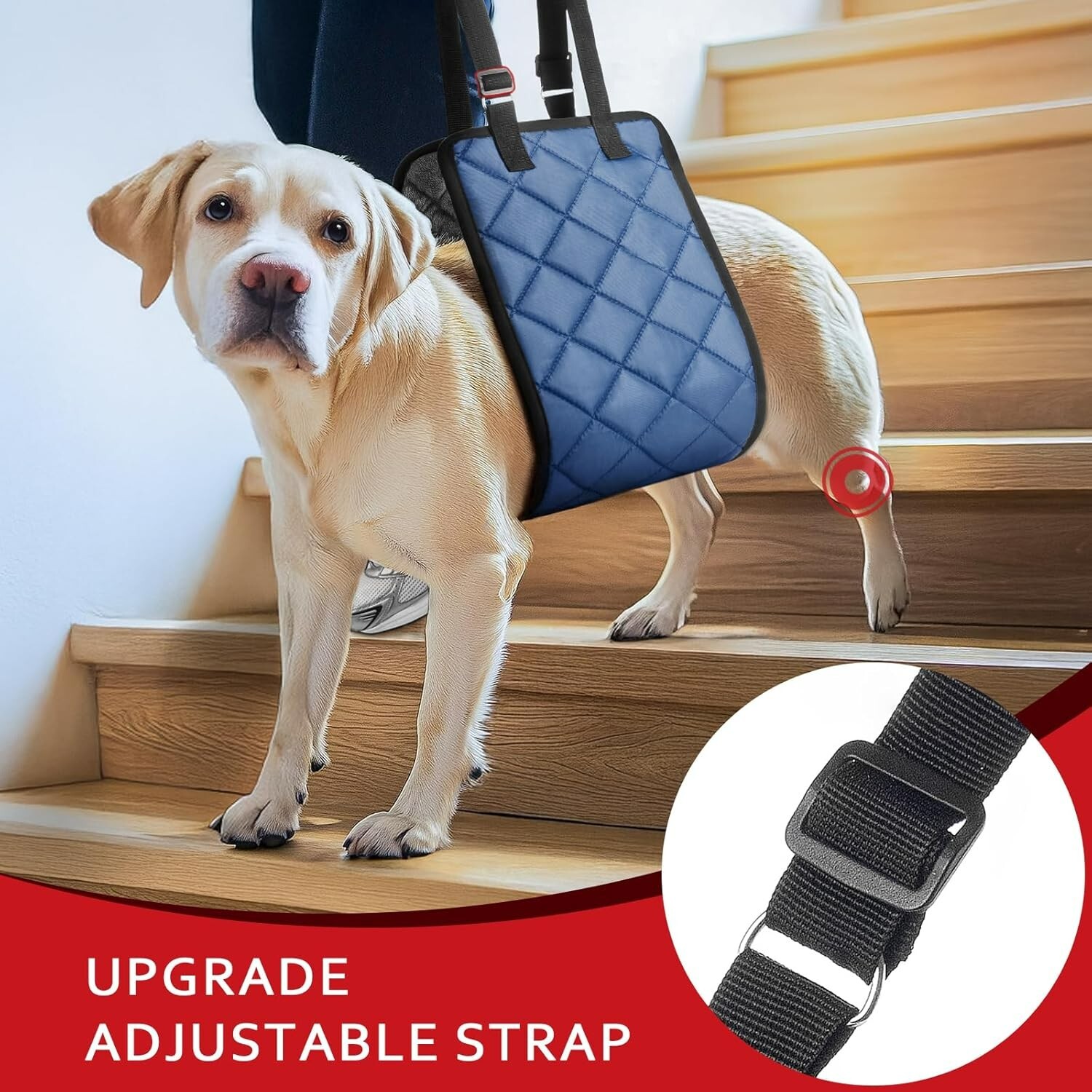 Adjustable Dog Sling Dog Lift Harness for Injured/Disabled/Elderly Dog Portable