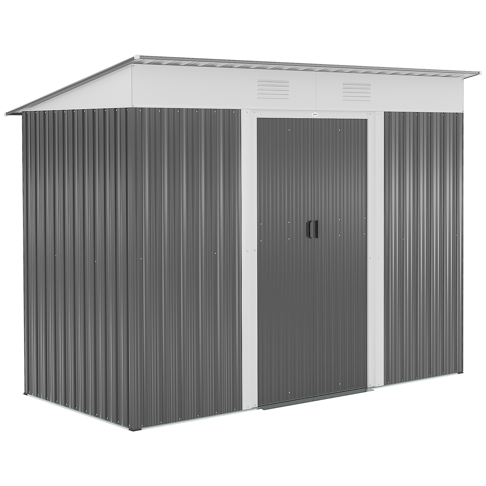 8' x 4' Metal Outdoor Storage Garden Shed with 2 Air Vents