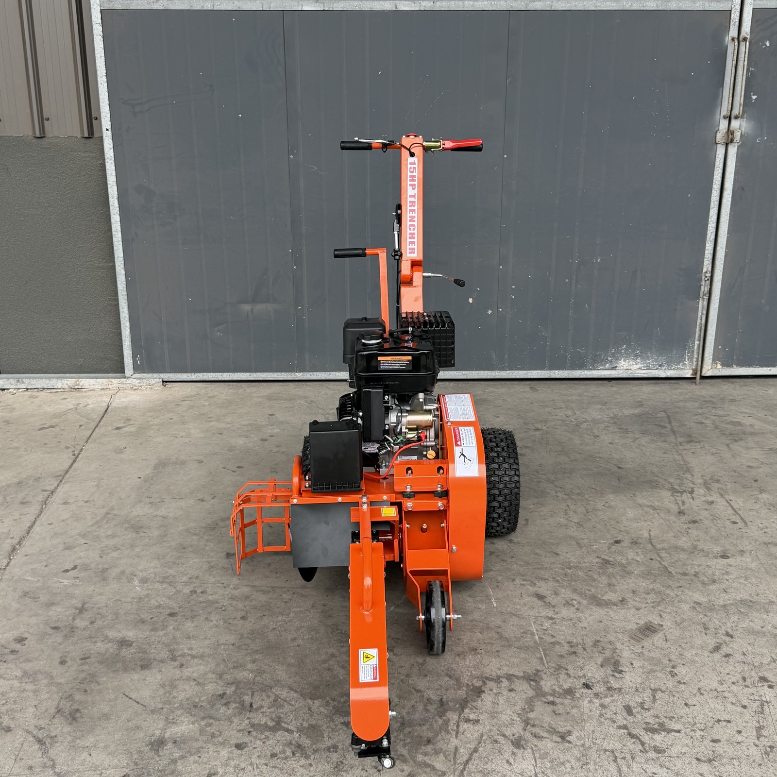 15HP E-Start Gas Powered Trencher, 420cc 24'' Trench Depth/4'' Trench Width