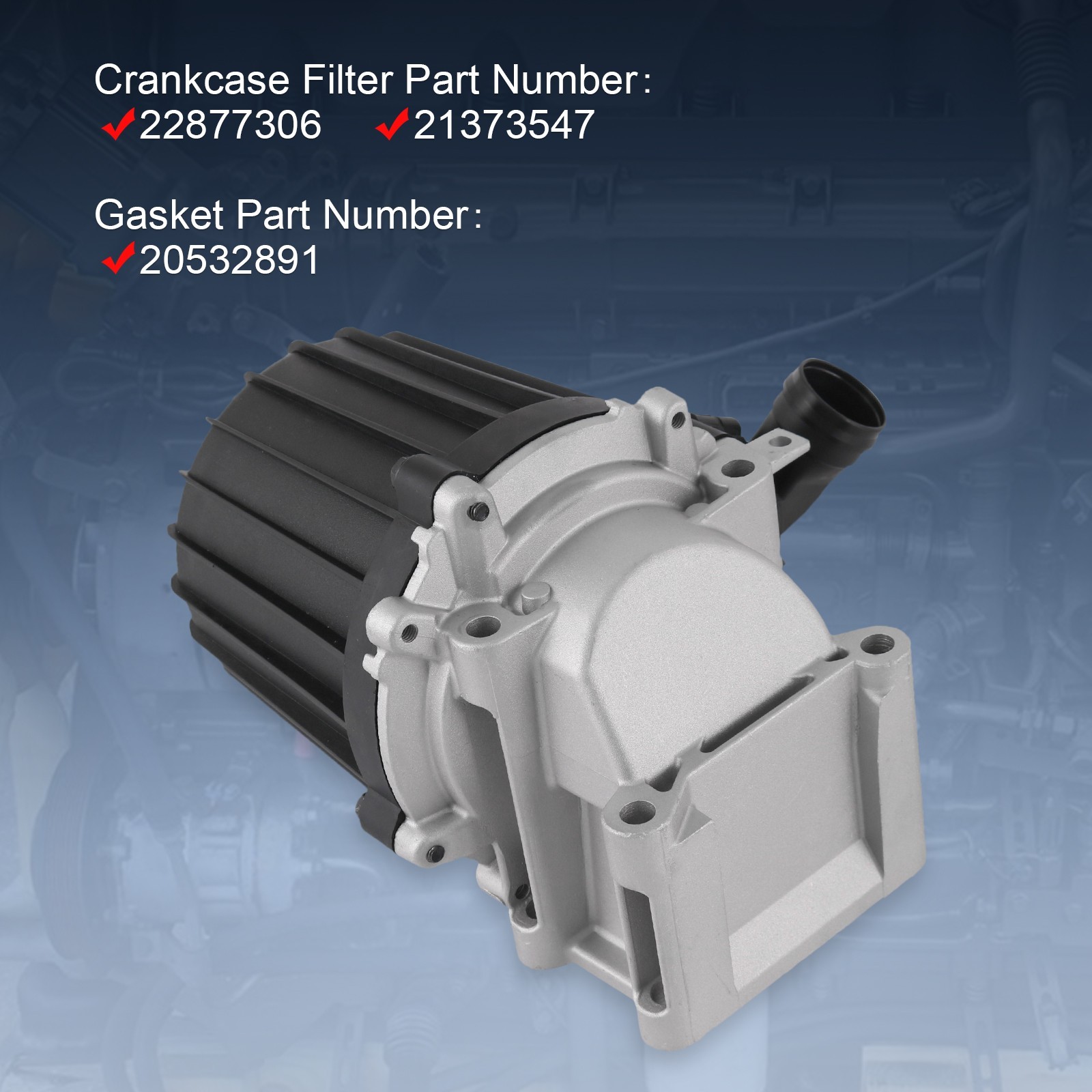 For Volvo D13 Crankcase Ventilation Separator 21373547 & GASKET 20532891