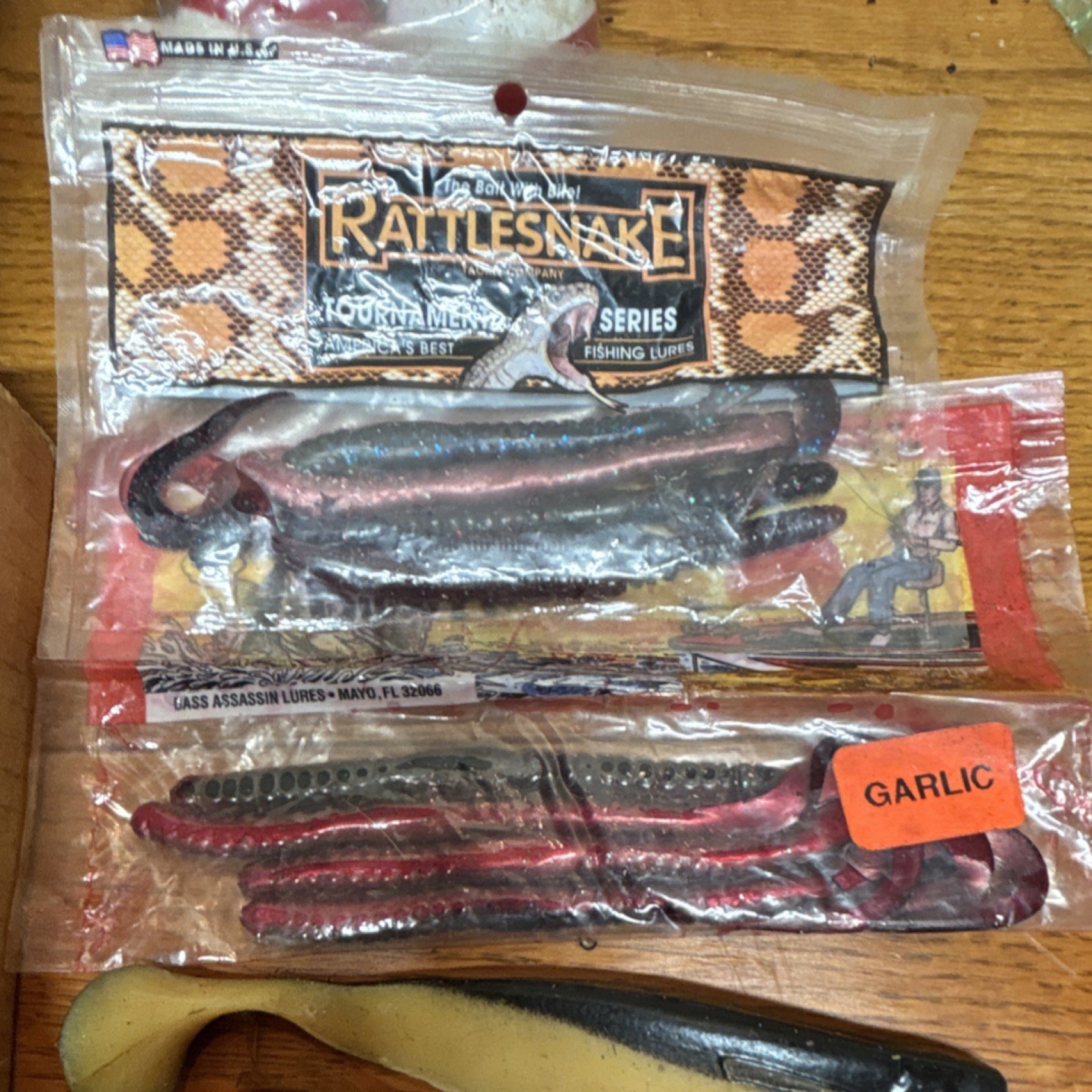 Bass Assassin, Rattlesnake Soft Plastics Mixed Lot. Freshwater Fishing Lures