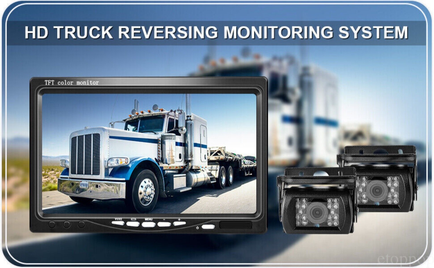 7'' Backup Camera and Monitor Kit System Back Parking Night Vision For Truck RV