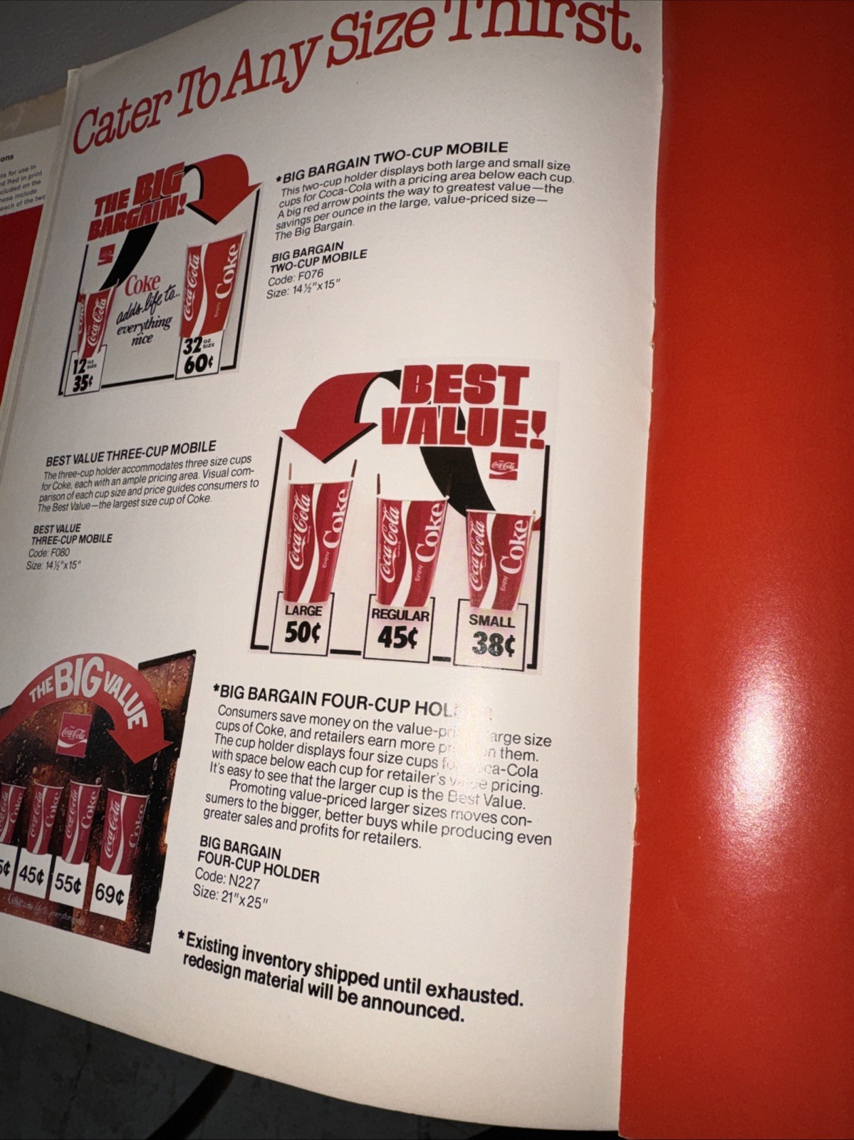 1982 Coca Cola Fountain Sales Advertising Manual