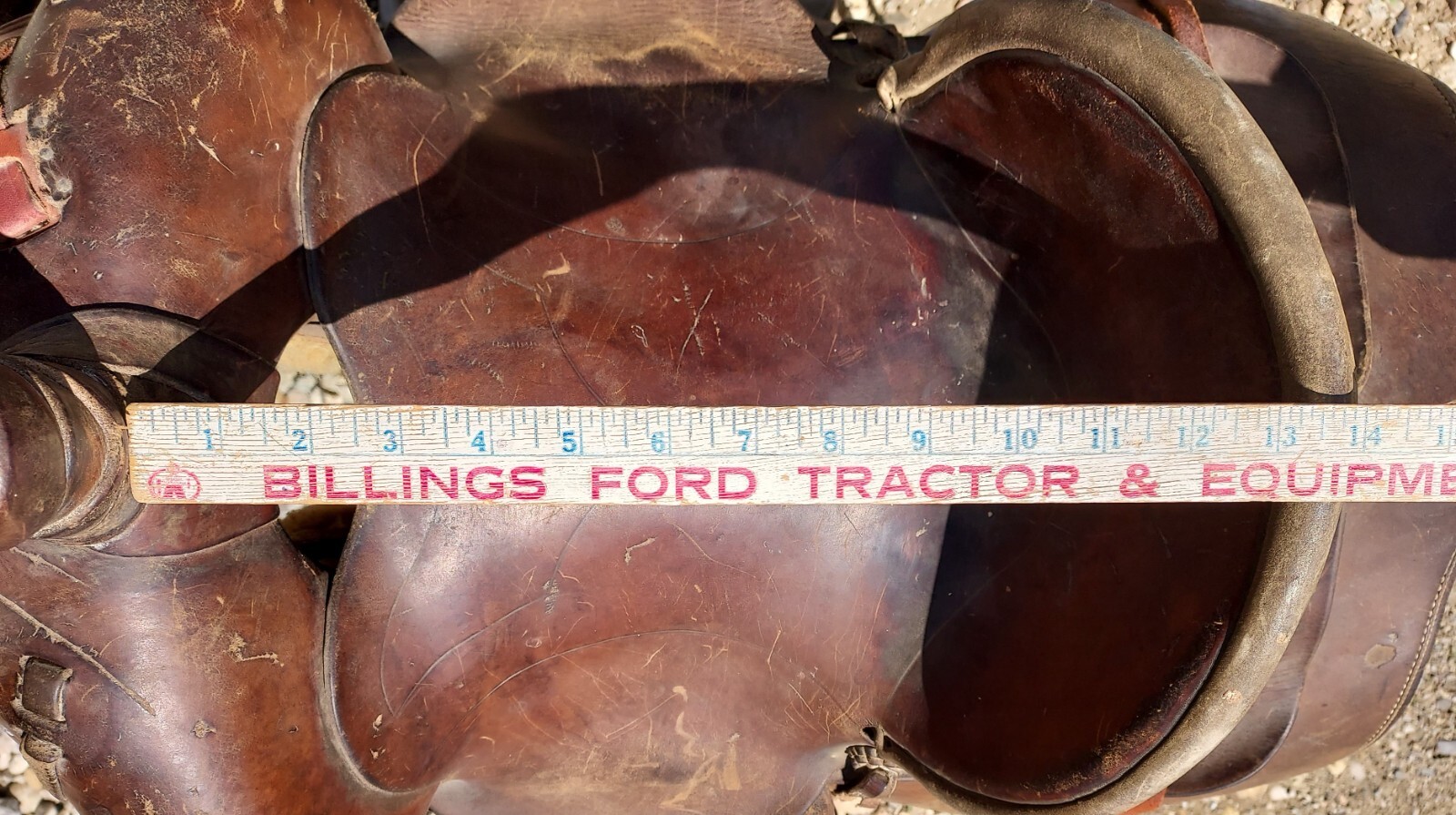 Antique Joseph Sullivan Fort Benton Montana - Saddle - Square Skirt - 13" seat