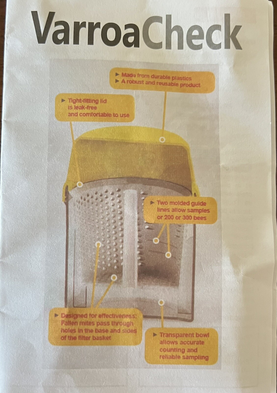 Varroa Check - Varroa Mite Measuring