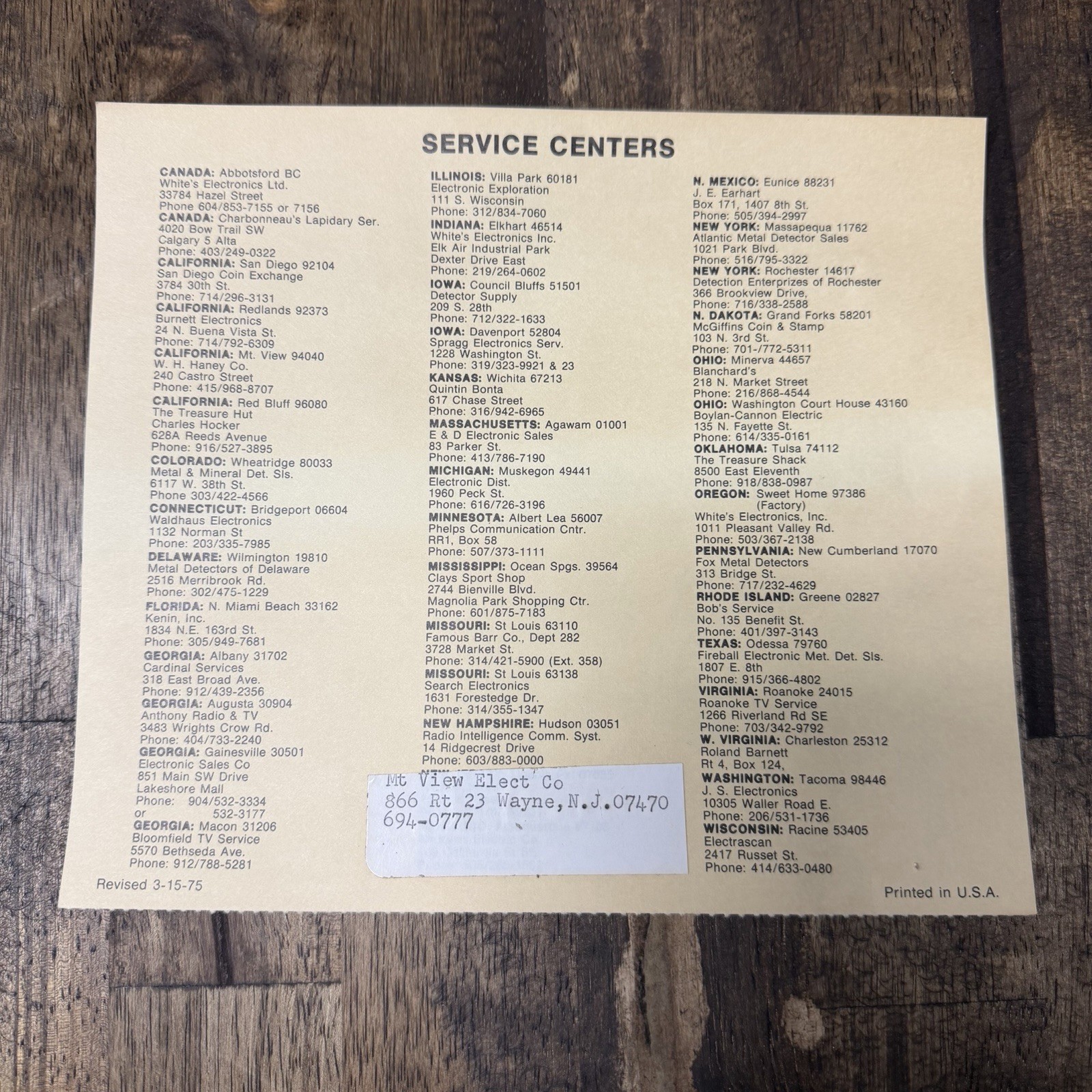 White’s Coinmaster TRX Metal Detector w/ Probe, Headphones – Serviced, Complete